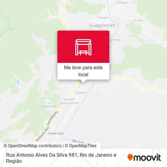 Rua Antonio Alves Da Silva 981 mapa