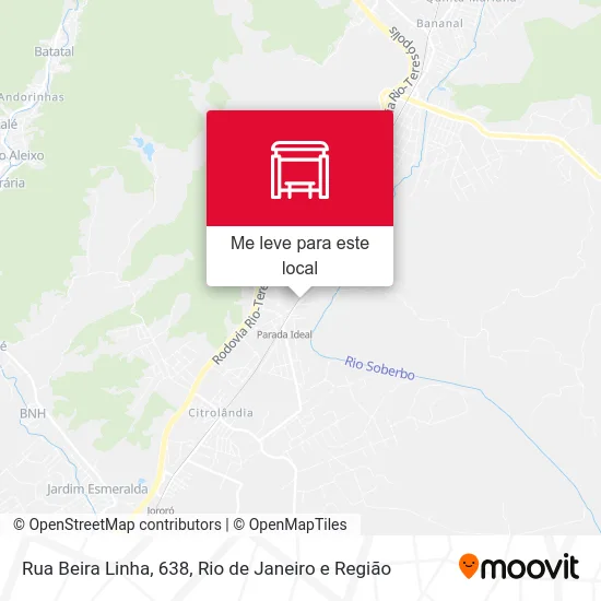 Rua Beira Linha, 638 mapa