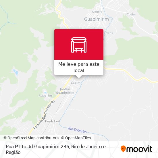 Rua P Lto Jd Guapimirim 285 mapa