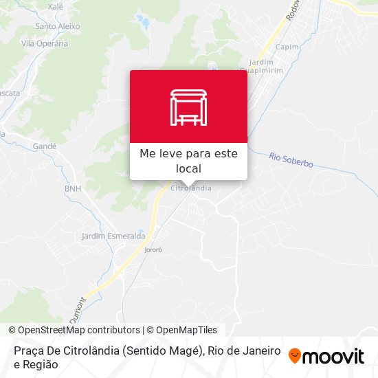 Praça De Citrolândia (Sentido Magé) mapa