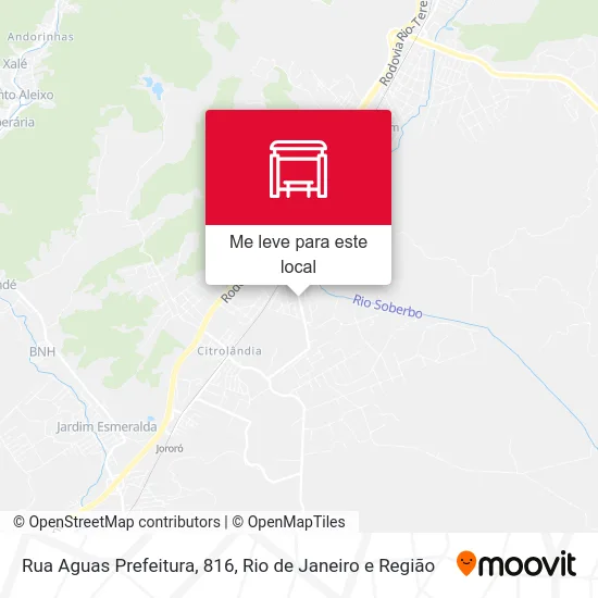 Rua Aguas Prefeitura, 816 mapa