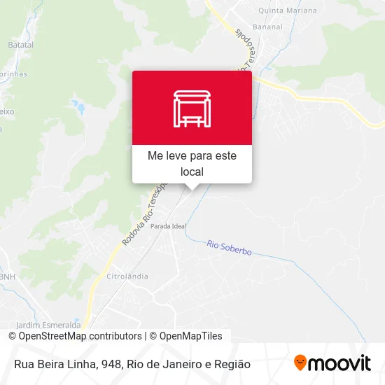 Rua Beira Linha, 948 mapa