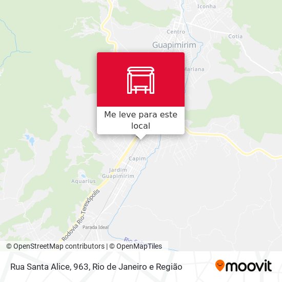 Rua Santa Alice, 963 mapa