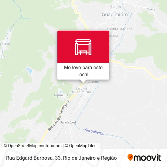 Rua Edgard Barbosa, 33 mapa