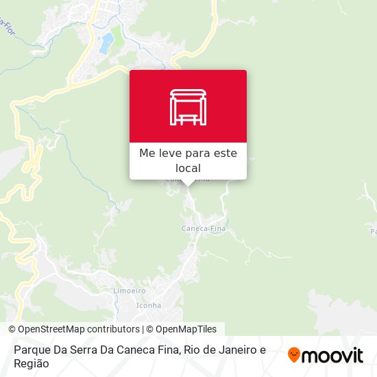 Parque Da Serra Da Caneca Fina mapa