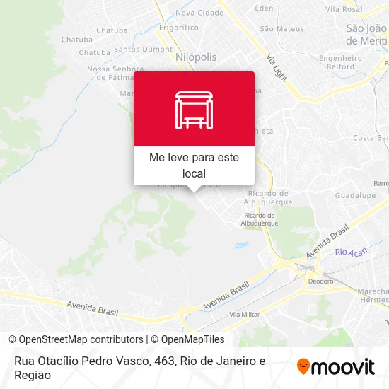 Rua Otacílio Pedro Vasco, 463 mapa