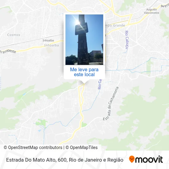 Estrada Do Mato Alto, 600 mapa