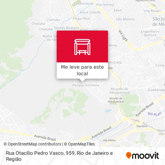 Rua Otacílio Pedro Vasco, 959 mapa