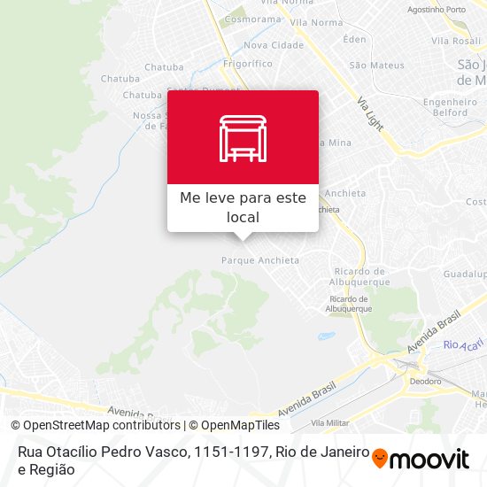 Rua Otacílio Pedro Vasco, 1151-1197 mapa