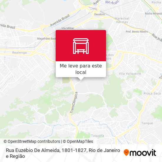 Rua Euzébio De Almeida, 1801-1827 mapa
