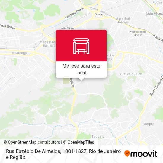 Rua Euzébio De Almeida, 1801-1827 mapa