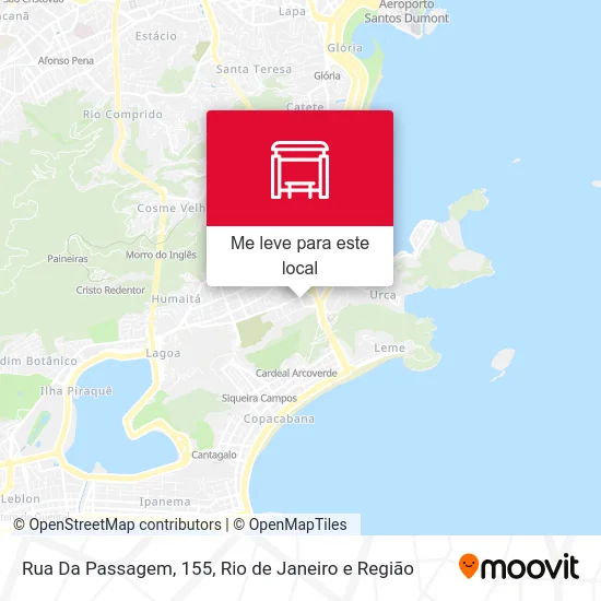 Rua Da Passagem, 155 mapa