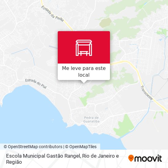 Escola Municipal Gastão Rangel mapa