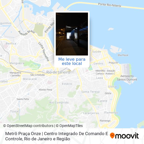 Metrô Praça Onze | Centro Integrado De Comando E Controle mapa
