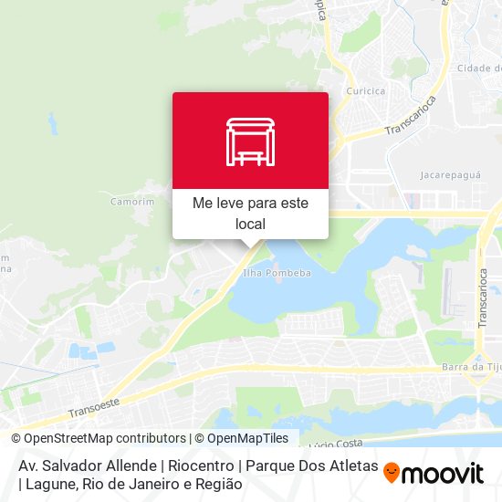 Av. Salvador Allende | Riocentro | Parque Dos Atletas | Lagune mapa