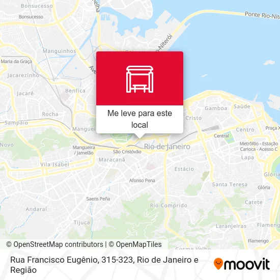Rua Francisco Eugênio, 315-323 mapa