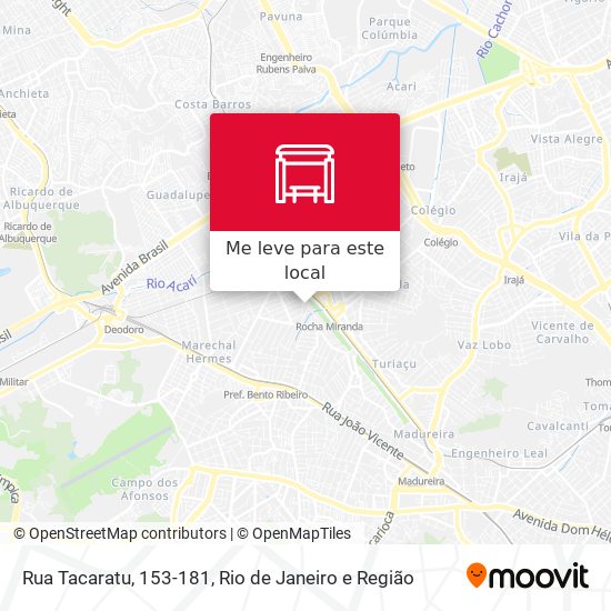 Rua Tacaratu, 153-181 mapa