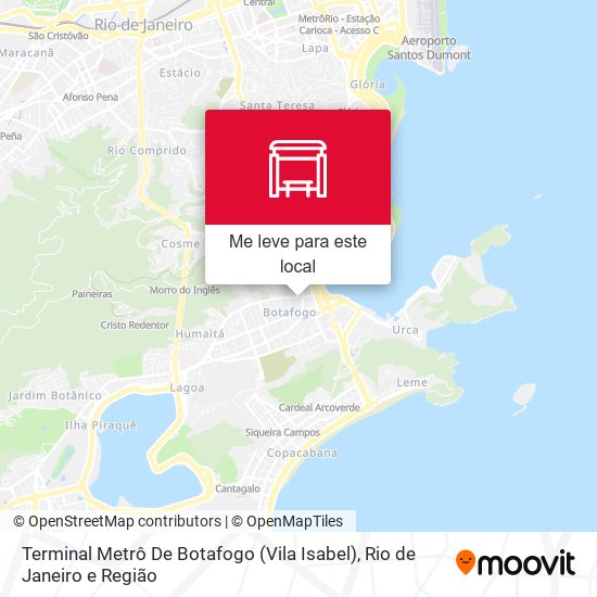 Terminal Metrô De Botafogo (Vila Isabel) mapa