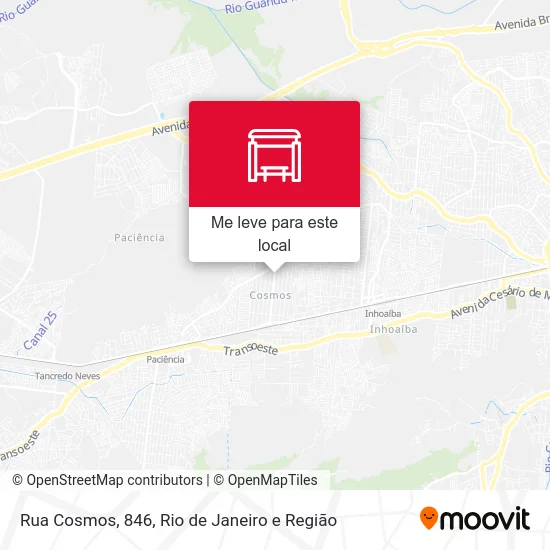 Rua Cosmos, 846 mapa