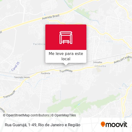 Rua Guarujá, 1-49 mapa