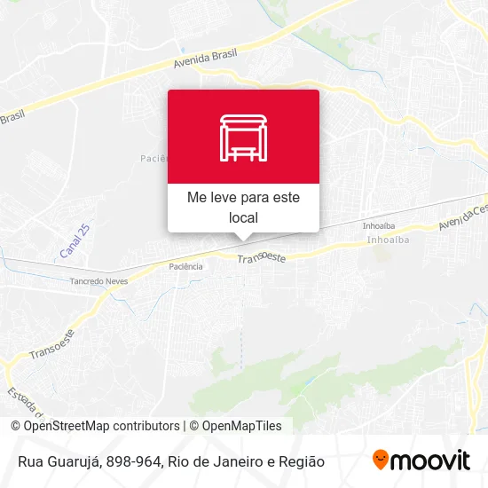 Rua Guarujá, 898-964 mapa