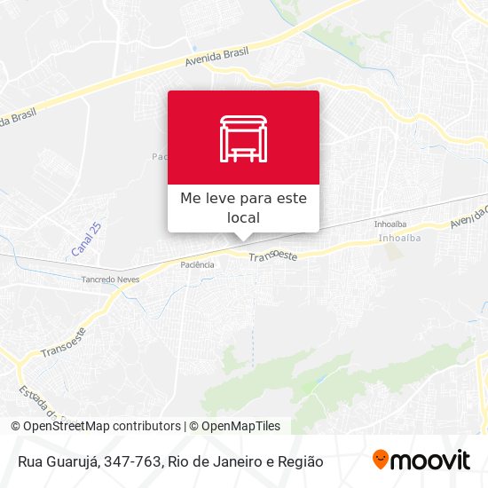 Rua Guarujá, 347-763 mapa