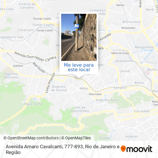 Avenida Amaro Cavalcanti, 777-893 mapa