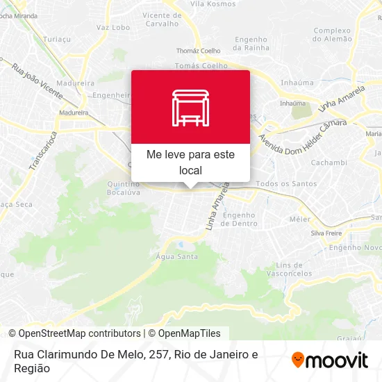 Rua Clarimundo De Melo, 257 mapa