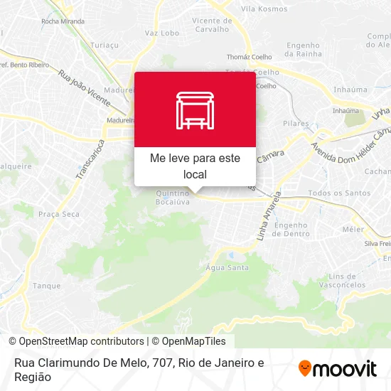 Rua Clarimundo De Melo, 707 mapa