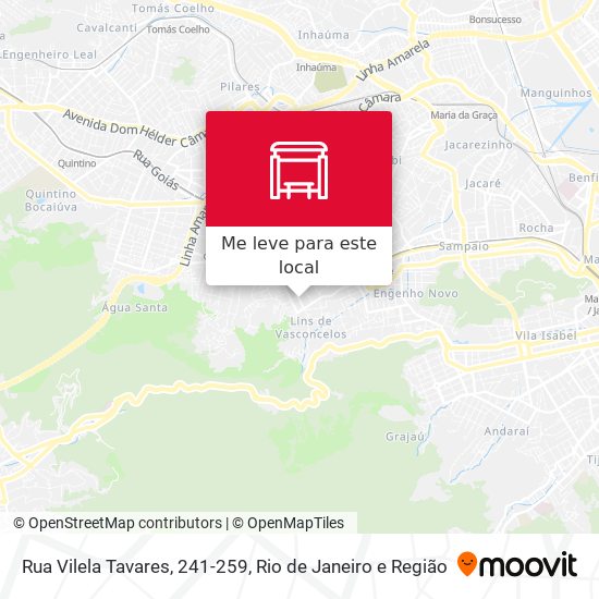 Rua Vilela Tavares, 241-259 mapa