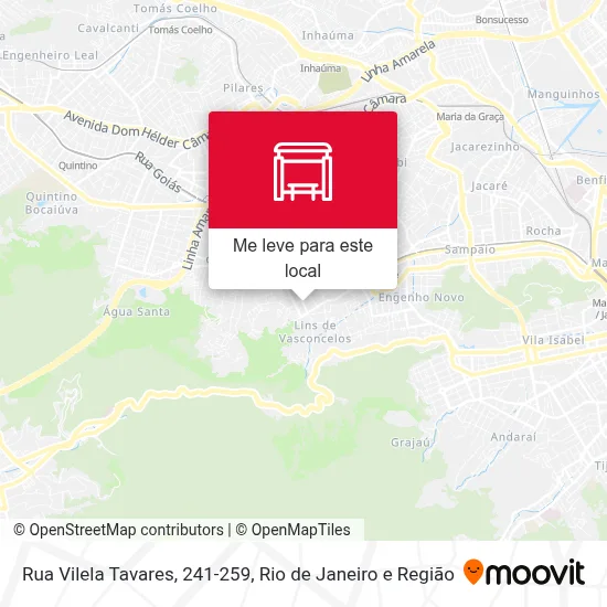 Rua Vilela Tavares, 241-259 mapa