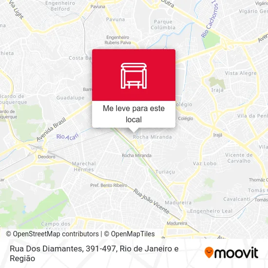 Rua Dos Diamantes, 391-497 mapa