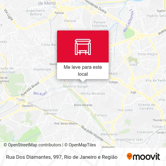 Rua Dos Diamantes, 997 mapa