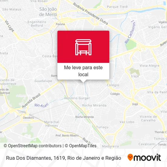 Rua Dos Diamantes, 1619 mapa