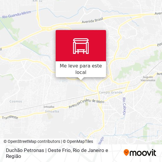 Duchão Petronas | Oeste Frio mapa
