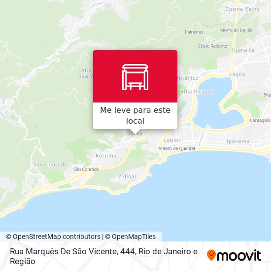 Rua Marquês De São Vicente, 444 mapa