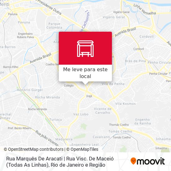 Rua Marquês De Aracati | Rua Visc. De Maceió (Todas As Linhas) mapa