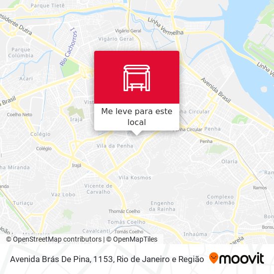 Avenida Brás De Pina, 1153 mapa