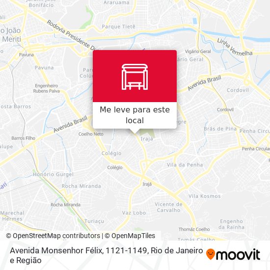 Avenida Monsenhor Félix, 1121-1149 mapa