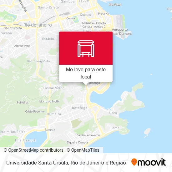 Universidade Santa Úrsula mapa