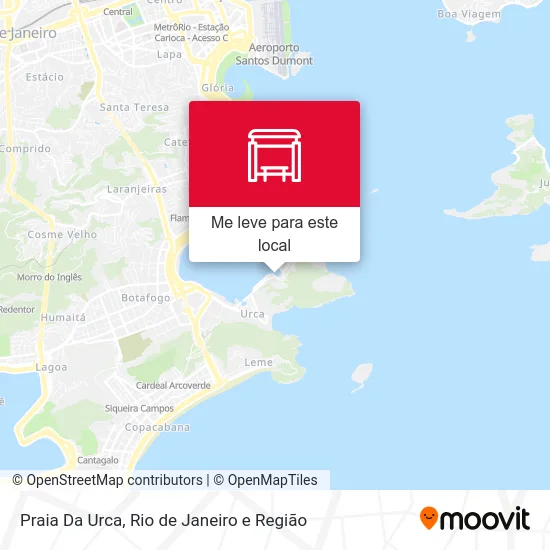 Praia Da Urca mapa