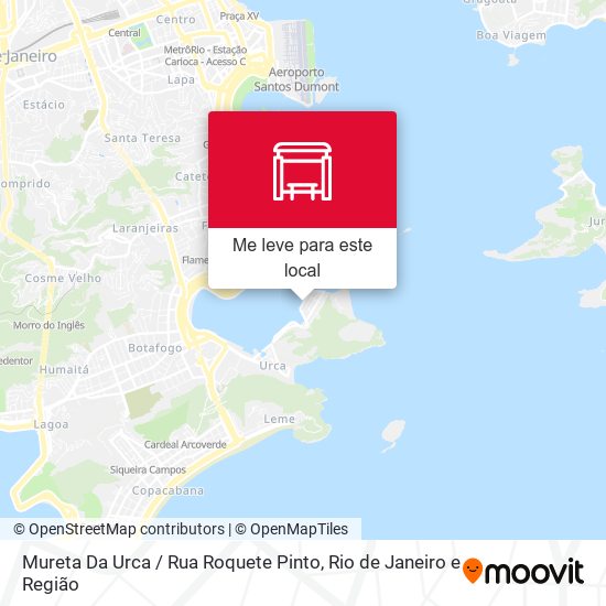 Mureta Da Urca / Rua Roquete Pinto mapa