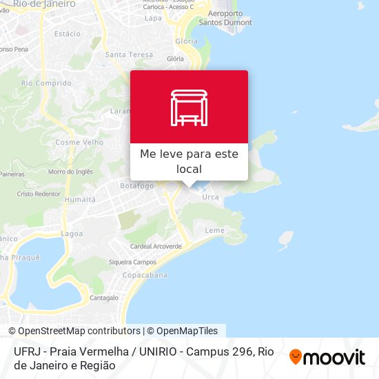 UFRJ - Praia Vermelha / UNIRIO - Campus 296 mapa