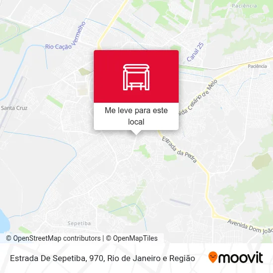 Estrada De Sepetiba, 970 mapa