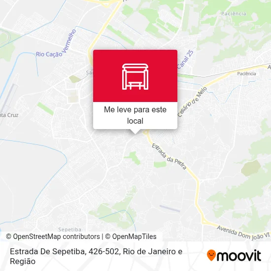 Estrada De Sepetiba, 426-502 mapa
