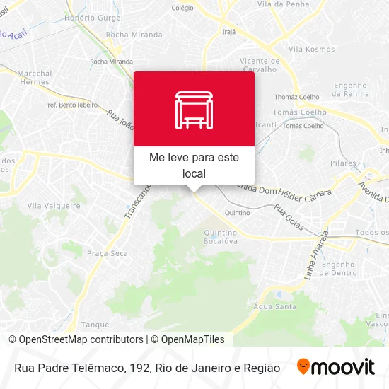 Rua Padre Telêmaco, 192 mapa