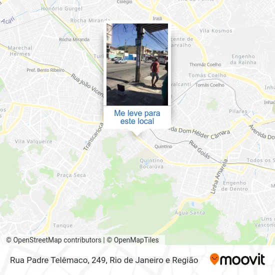 Rua Padre Telêmaco, 249 mapa