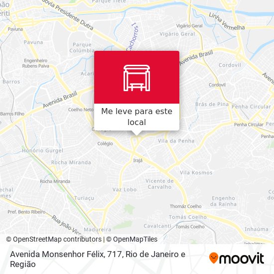 Avenida Monsenhor Félix, 717 mapa