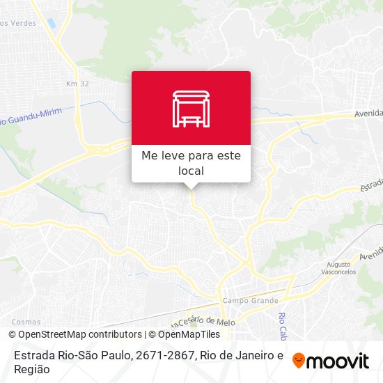 Estrada Rio-São Paulo, 2671-2867 mapa