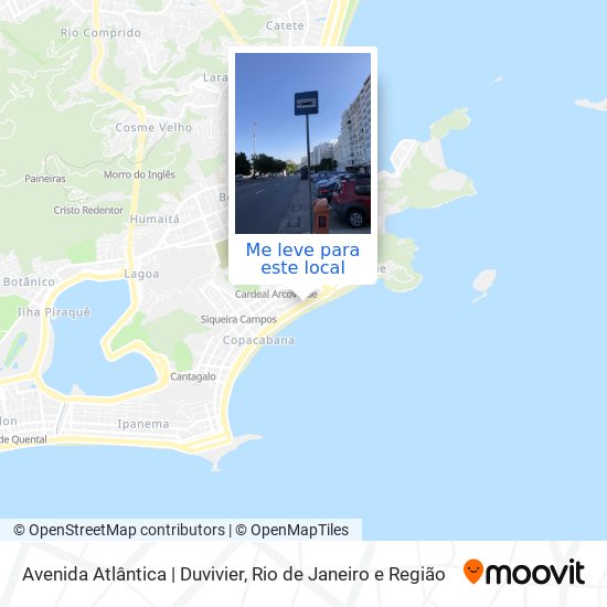 Avenida Atlântica | Duvivier mapa